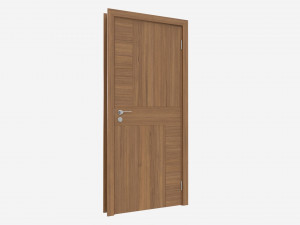 Modern Wooden Interior Door with Furniture 010 3D 模型