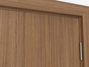 Modern Wooden Interior Door with Furniture 010 3D Model