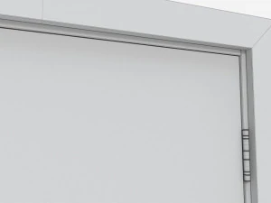 Modern Wooden Interior Door with Furniture 010 3D Model