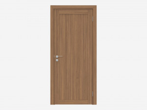 Modern Wooden Interior Door with Furniture 013 3D Model
