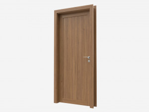 Modern Wooden Interior Door with Furniture 013 3Dモデル