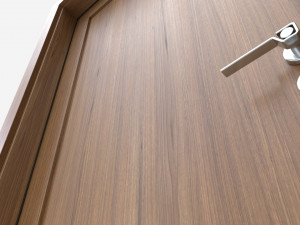 Modern Wooden Interior Door with Furniture 013 3Dモデル