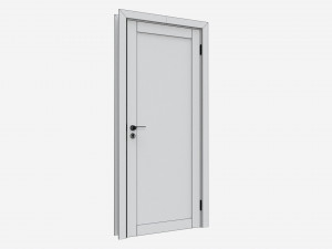 Modern Wooden Interior Door with Furniture 013 3Dモデル