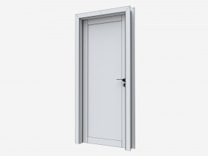Modern Wooden Interior Door with Furniture 013 3Dモデル