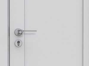 Modern Wooden Interior Door with Furniture 013 3Dモデル