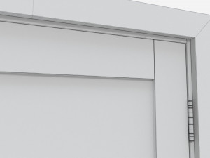 Modern Wooden Interior Door with Furniture 013 3Dモデル