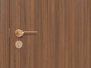 Modern Wooden Interior Door with Furniture 016 3D मॉडल