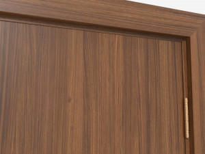Modern Wooden Interior Door with Furniture 016 3D मॉडल