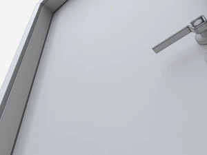 Modern Wooden Interior Door with Furniture 016 3D Model