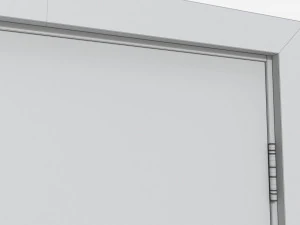 Modern Wooden Interior Door with Furniture 016 3D Model