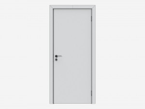 Modern Wooden Interior Door with Furniture 016 3D मॉडल