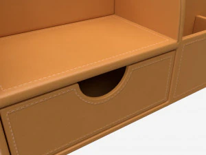 Multifunctional Leather Desk Organizer 3D Model