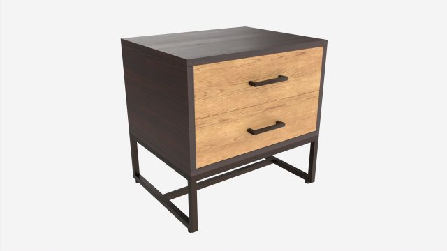Nightstand Amsterdam 3D Модель .c4d .max .obj .3ds .fbx .stl .blend 