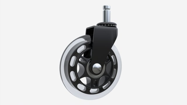 Office chair wheel Model 3D .c4d .max .obj .3ds .fbx .stl .blend