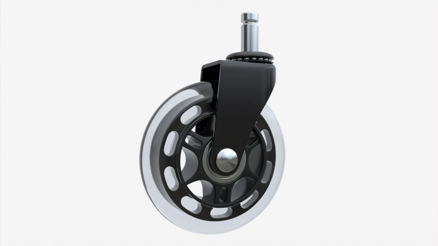 Office chair wheel 3D Model .c4d .max .obj .3ds .fbx .stl .blend