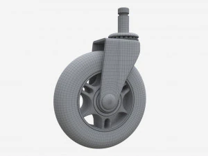 Office chair wheel 3D Model