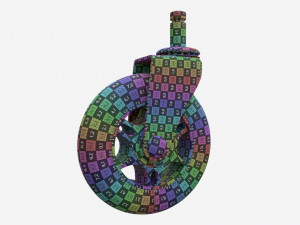 Office chair wheel Model 3D