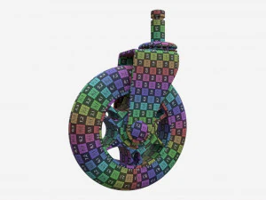 Office chair wheel 3D Model