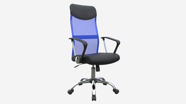 Office Chair with armrests and wheels 01 3D मॉडल .c4d .max .obj .3ds .fbx .stl .blend 