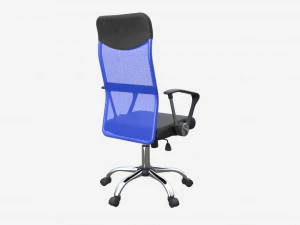 Office Chair with armrests and wheels 01 3D Model