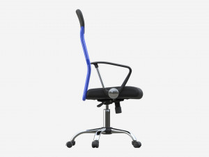 Office Chair with armrests and wheels 01 3D मॉडल