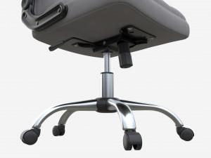 Chair with armrests and wheels 03 Modelo 3D