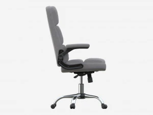 Chair with armrests and wheels 03 3D Model