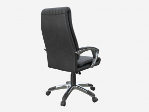 Office Chair with armrests and wheels 04 3D Model