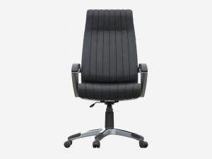 Office Chair with armrests and wheels 04 3D Model