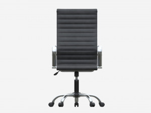Office Chair with armrests and wheels 05 3D Model