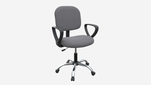 Office Chair with armrests and wheels 06 Modelo 3D .c4d .max .obj .3ds .fbx .stl .blend 