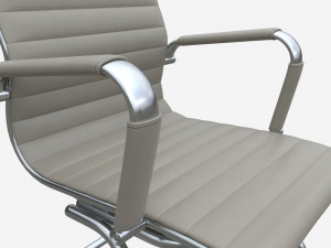 Office Chair with armrests on Metal Frame 01 3D 모델
