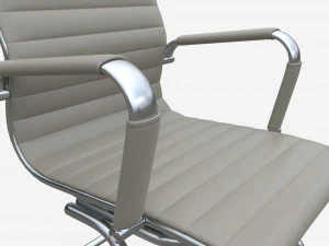 Office Chair with armrests on Metal Frame 01 3D Model