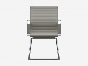 Office Chair with armrests on Metal Frame 01 3D 모델