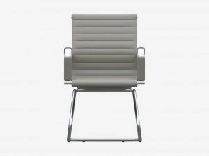 Office Chair with armrests on Metal Frame 01 3D Model