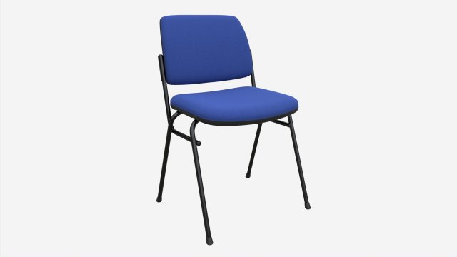 Office Chair with Fabric Seat 3Dモデル .c4d .max .obj .3ds .fbx .stl .blend 