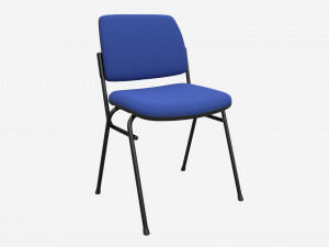 Office Chair with Fabric Seat 3D Model
