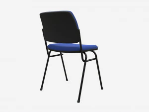 Office Chair with Fabric Seat 3D Model
