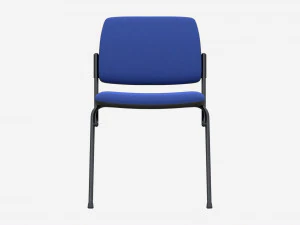 Office Chair with Fabric Seat 3D Model
