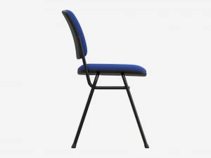 Office Chair with Fabric Seat 3D Model