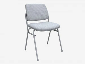 Office Chair with Fabric Seat 3D Model
