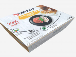 Ontario Cat Food Package 3D 模型