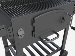 Outdoor Barbecue Charcoal Portable Grill 3D Model
