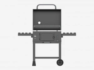 Outdoor Barbecue Charcoal Portable Grill 3D Model