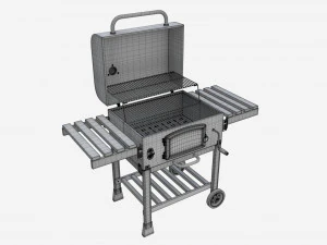 Outdoor Barbecue Charcoal Portable Grill 3D Model