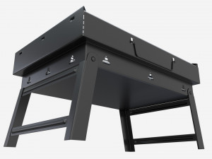 Outdoor Barbecue Folding Portable Grill 3D Model
