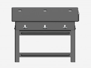 Outdoor Barbecue Folding Portable Grill 3D Model