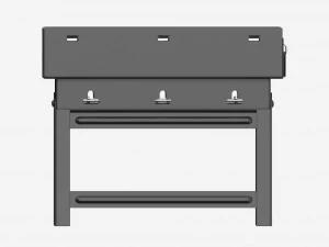 Outdoor Barbecue Folding Portable Grill 3D Model
