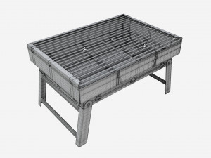 Outdoor Barbecue Folding Portable Grill 3D Model