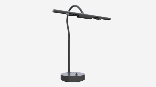 Piano metal table lamp 3D Model .c4d .max .obj .3ds .fbx .stl .blend 